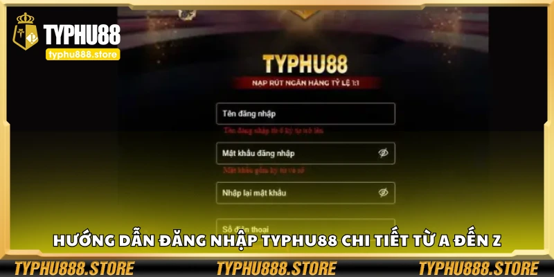 Cách đăng nhập Typhu88 chi tiết từ A đến Z